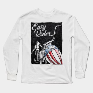 Easy Crayon Rider Style Long Sleeve T-Shirt